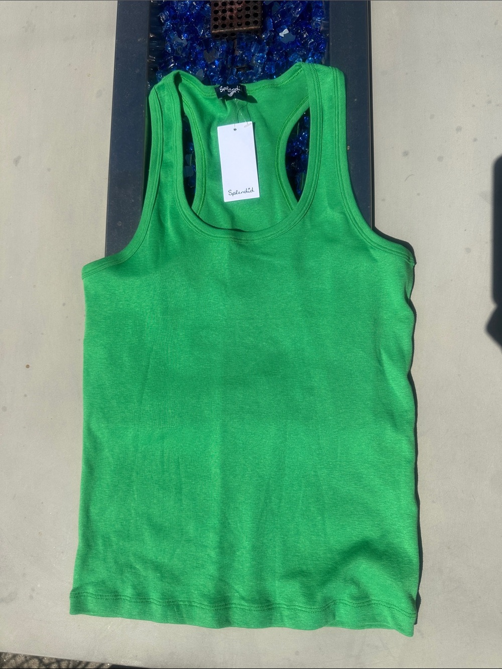 Splendid Bright Green Racerback Tank. Perfect for St Paddy’s Day! ☘️